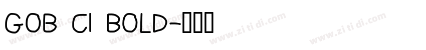 GOB CI BOLD字体转换